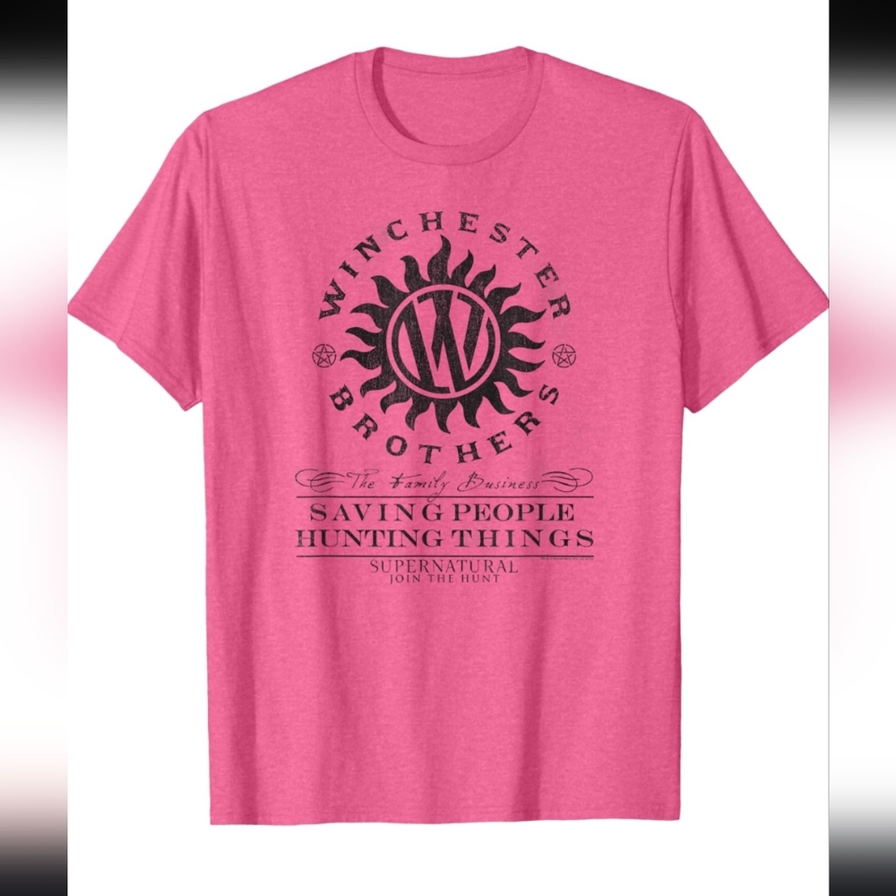 NWT Supernatural Winchesters XL Devils Trap Family Business Weathered Tshirt